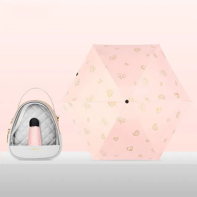 Mini Umbrella love pink