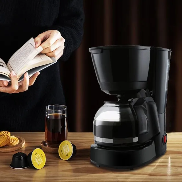 4-Cup Drip Coffee Maker Machine Including Reusable and Removable Coffee Filters