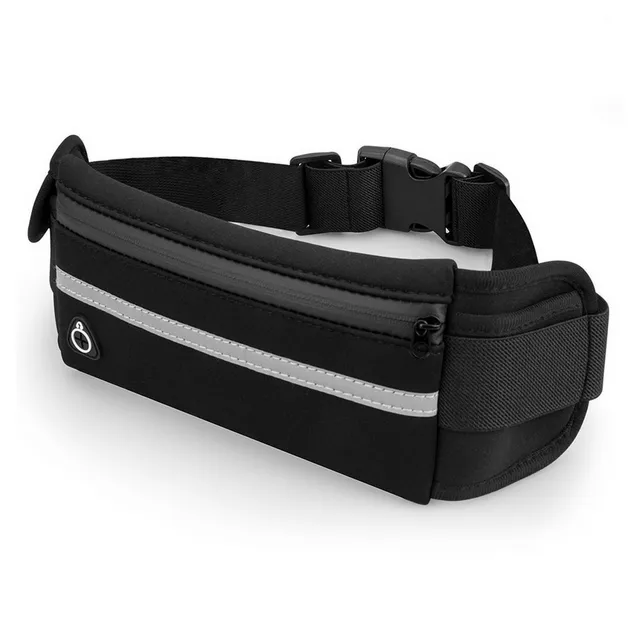 Velocity Water-Resistant Sports Running Belt and Fanny Pack for Outdoor Sports Black