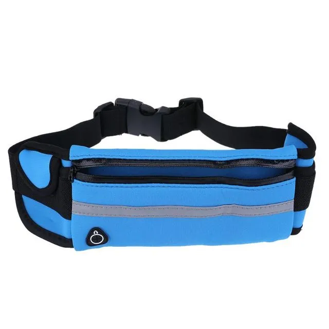 Velocity Water-Resistant Sports Running Belt and Fanny Pack for Outdoor Sports Dark Blue