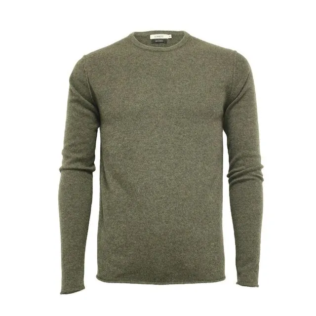 Hunting Green Cashmere Crew Neck Sweater Ripley