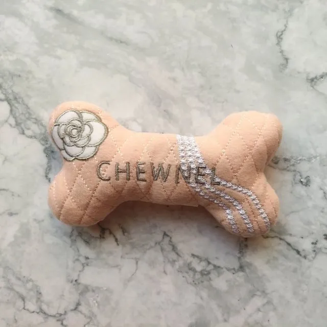 Plush Dog Toy Chewnel Bone