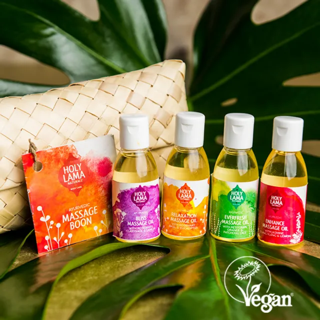 Ayurvedic Massage Oil Gift Set, Natural & Vegan, Travelsize