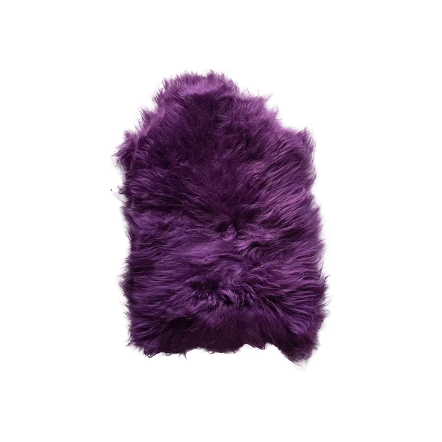 Pixie Dyed Long Wool Icelandic Sheepskin Purple (40 x 24 Inches)