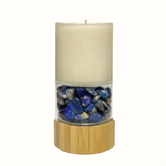 Crystal Candle | Lapis Lazuli