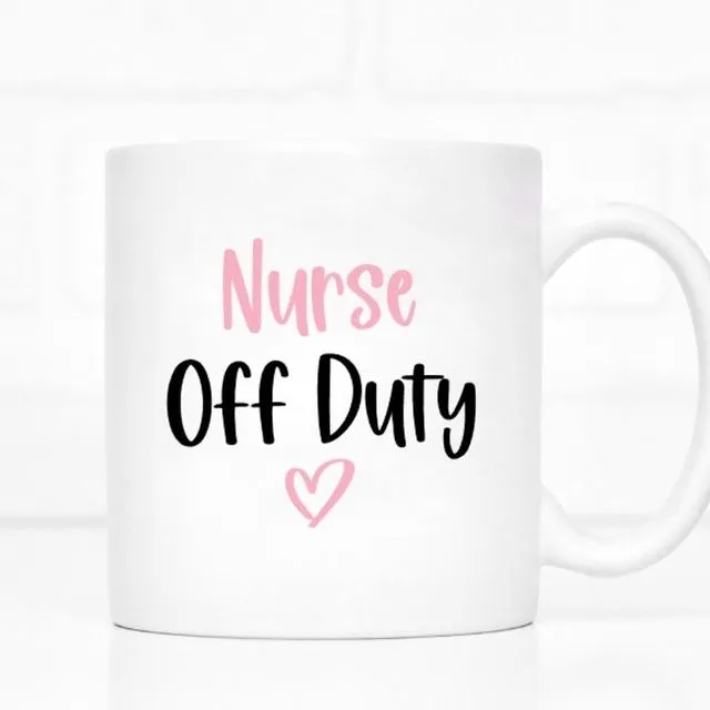 Pink Nurse Off Duty Mug