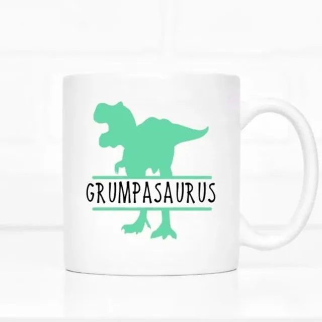 Green Grumpasaurus Dinosaur Mug