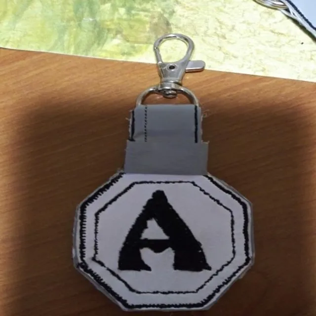 Letter A Key Ring