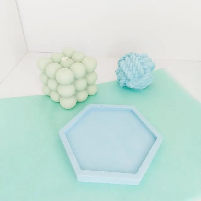 Hexagon shaped coaster/dish