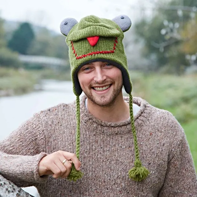 Froggie Woollen Animal Hat