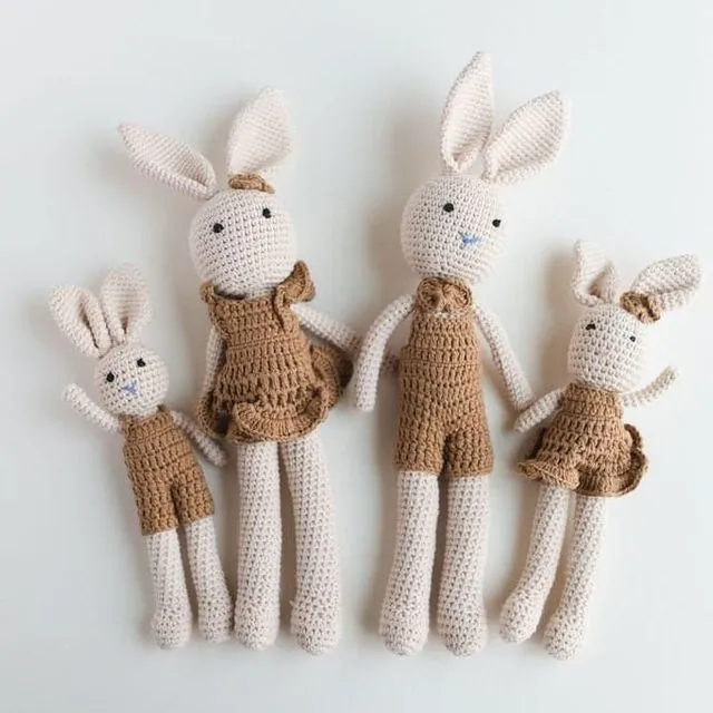 Crochet Bunny Doll - Set of 4