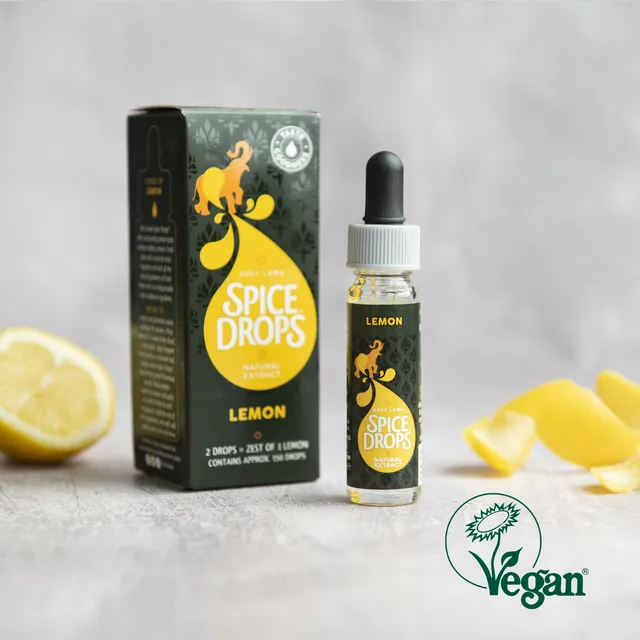 Lemon Zest Natural Extract, Spice Drops, Essential Oil Vegan
