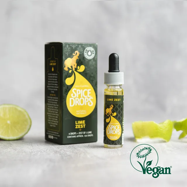 Lime Zest Natural Extract, Spice Drops, Oil, Vegan