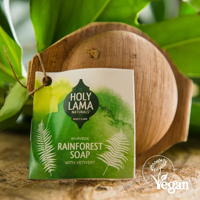Natural Handmade Ayurvedic Vetivert Vegan Soap- Rainforest