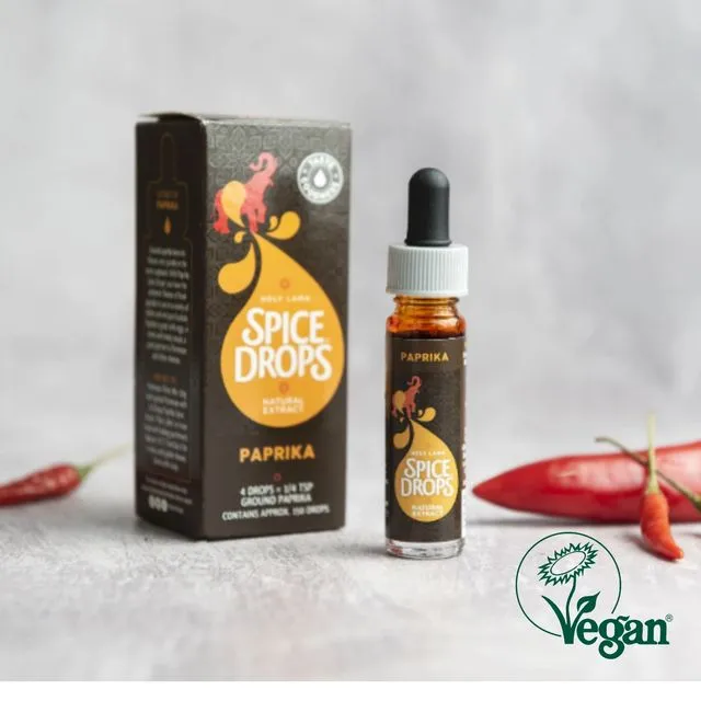 Paprika Natural Extract, Spice Drops, Essential Oil, Vegan