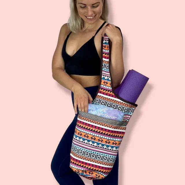 Yoga Mat Carrying Tote Bag with Large Pockets Totem