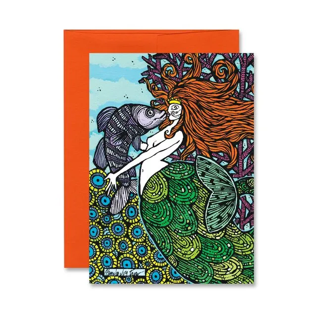 Fantasy Card-Fish Kiss (Pack of 6)
