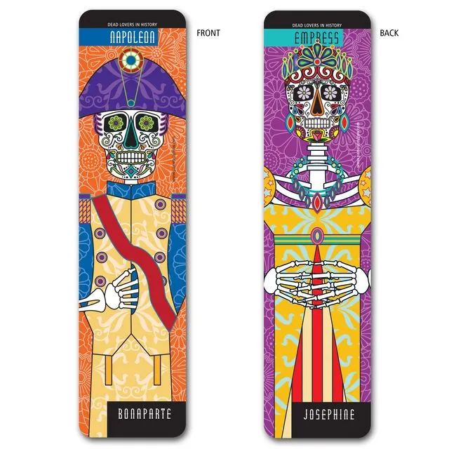 Dead Lovers In History Bookmark- Day Of The Dead- Napoleon and Josephine (Pack of 6)