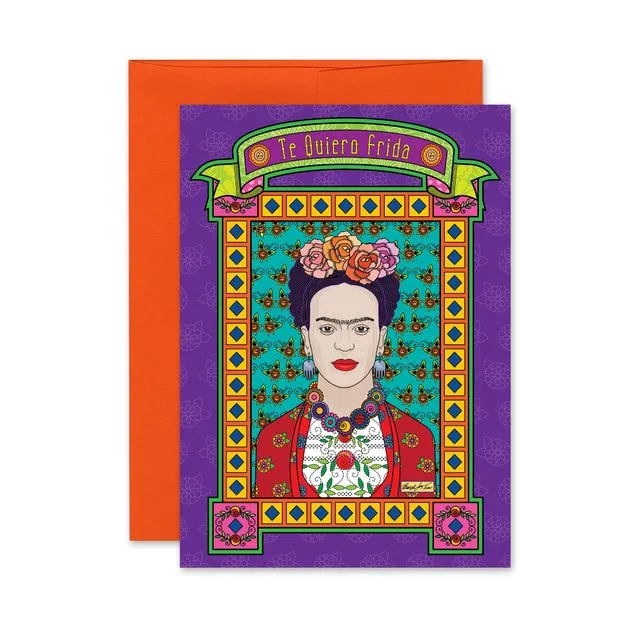 Frida Kahlo Card-I Love You Frida (Pack of 6)