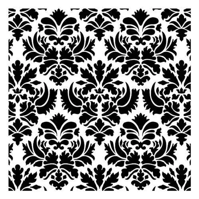 Damask All Over Pattern Stencil