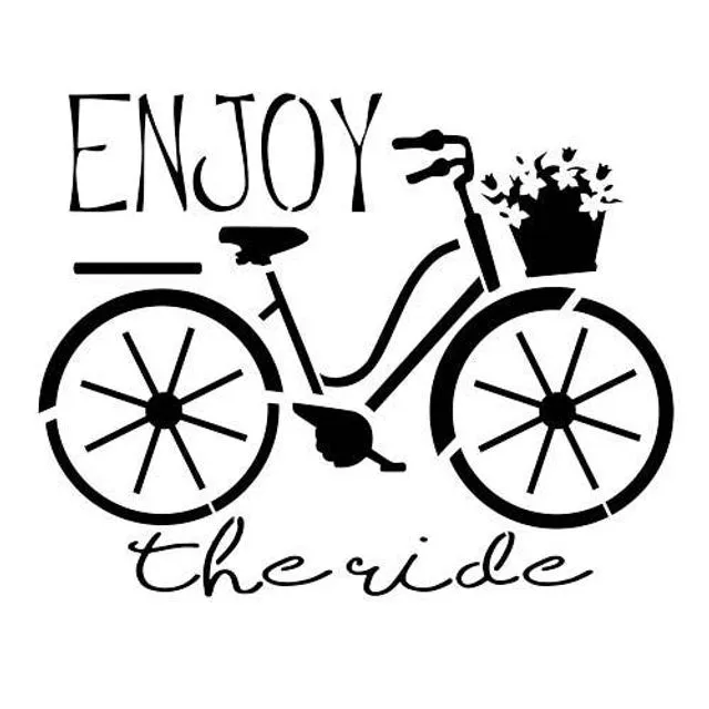 Enjoy the Ride Bicycle Stencil