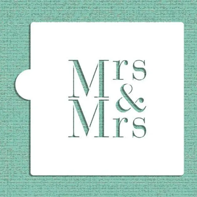 Mrs & Mrs Cookie and Craft Stencil