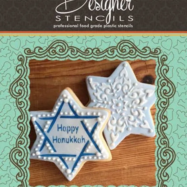 Star of David Cookie Cutter and Stencil Set