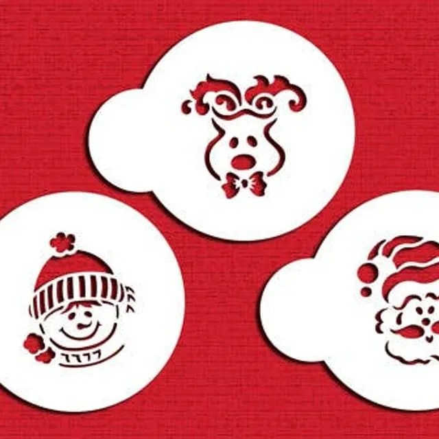 Whimisical Holiday Cookie Stencil Set