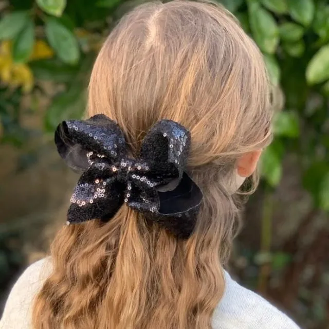 Big Hair Bow Gift Set in Black