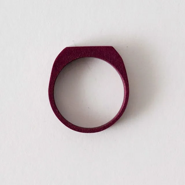 Dappe Wine Red Unisex Sustainable Ring