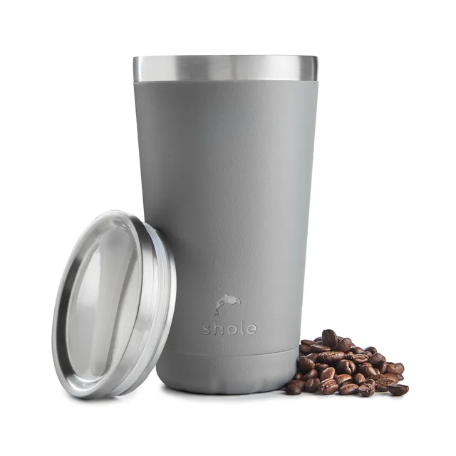 16oz Vacuum Insulated Coffee Cup Grey
