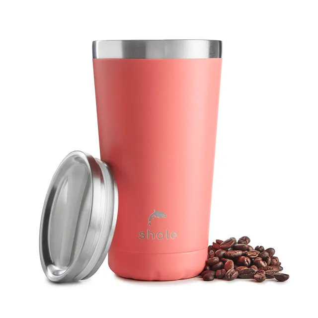 16oz Vacuum Insulated Coffee Cup Coral