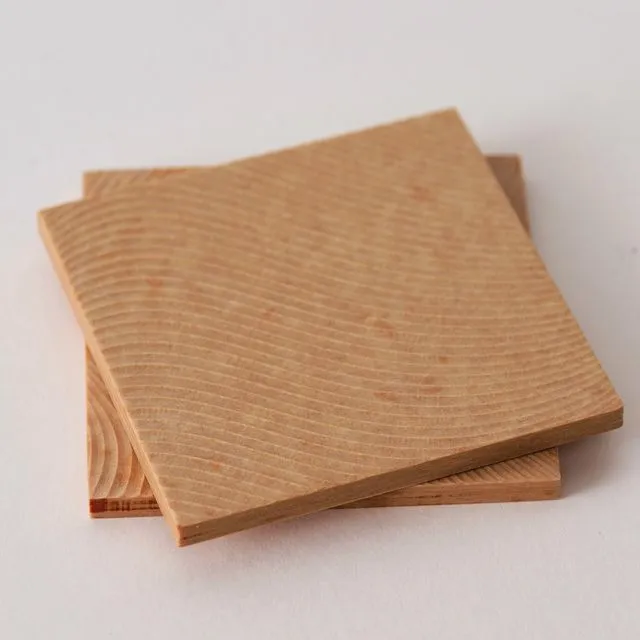 Hirake Handcrafted Sustainable Square Coasters - Honey