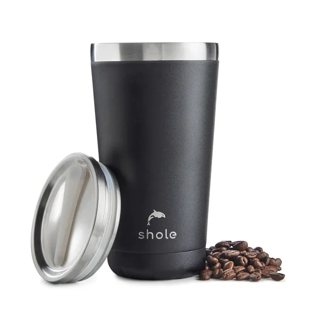 16oz Vacuum Insulated Coffee Cup Black