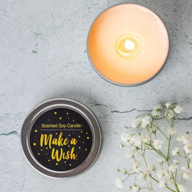 Soy Candle in a Tin - "Make a Wish"