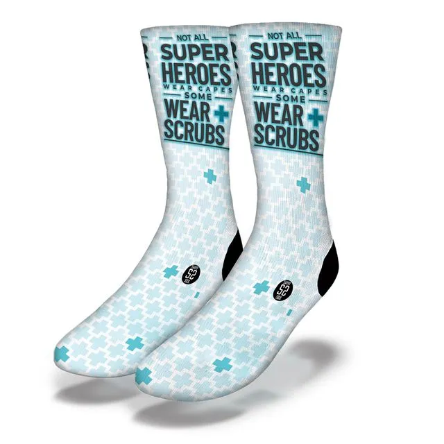 Heroes Wear Medical Scrubs Socks