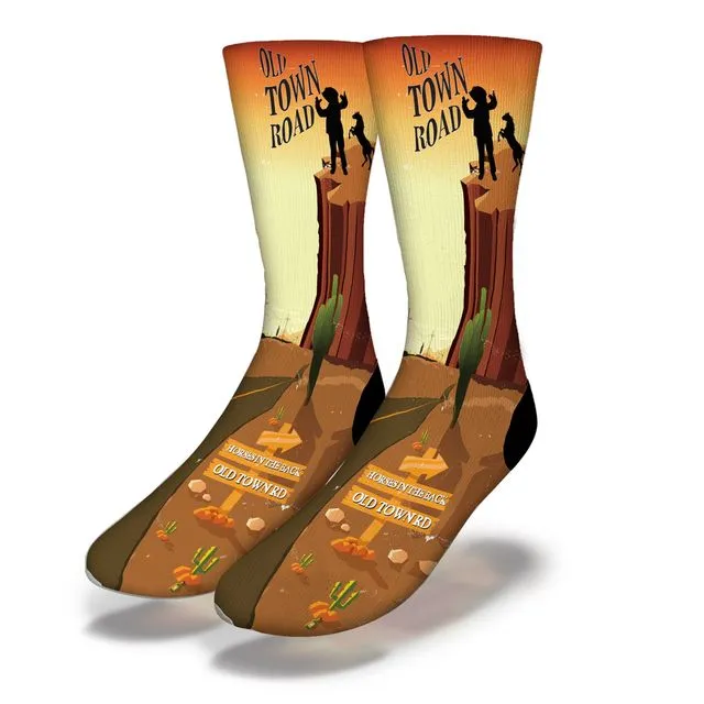 Old Town Road Cowboy Socks