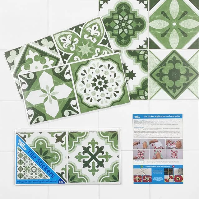 Tile Stickers - Rustic Design - 30pcs - T31