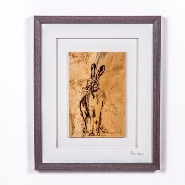 The Native Collection framed HARE (limited edition) Large