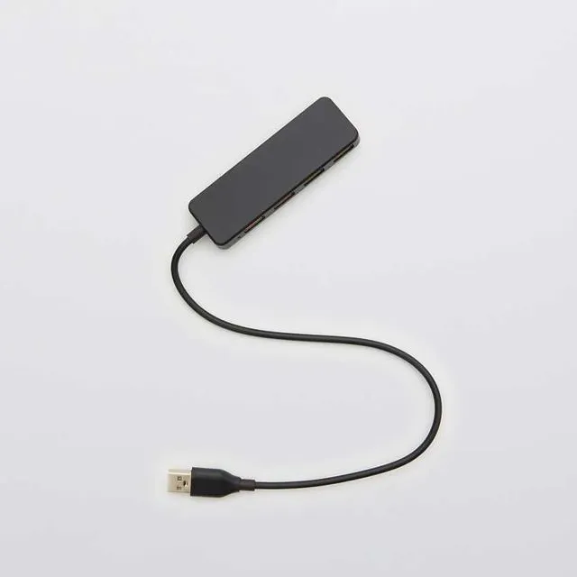USB HUB 4 PORTS - BLACK (CASE OF 6)
