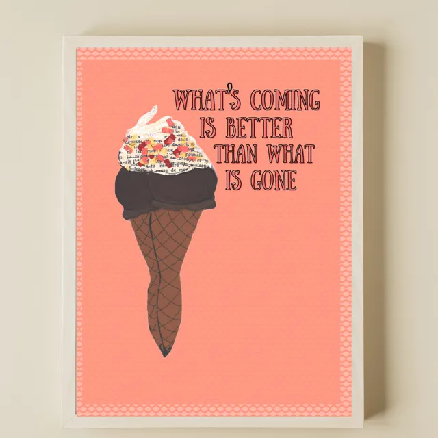 Ice Cream Print, Parlor Girl