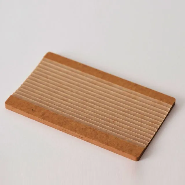 Hirake Handcrafted Sustainable Groove Tray - Honey