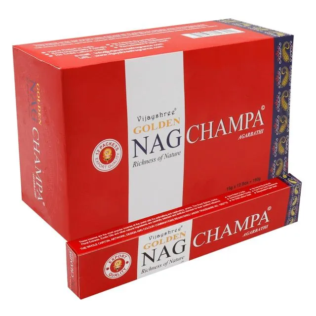 Vijayshree Nag Champa Masala Incense Sticks 12 pack(180 gram) - Case of 12