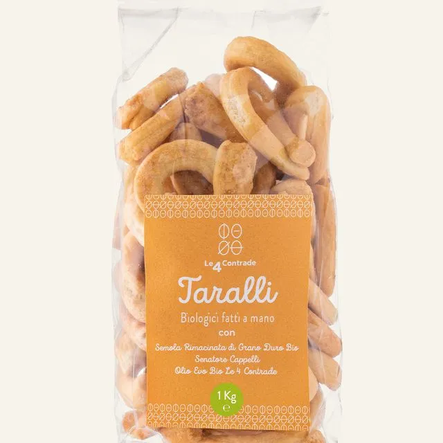Organic hand-made taralli (1kg)
