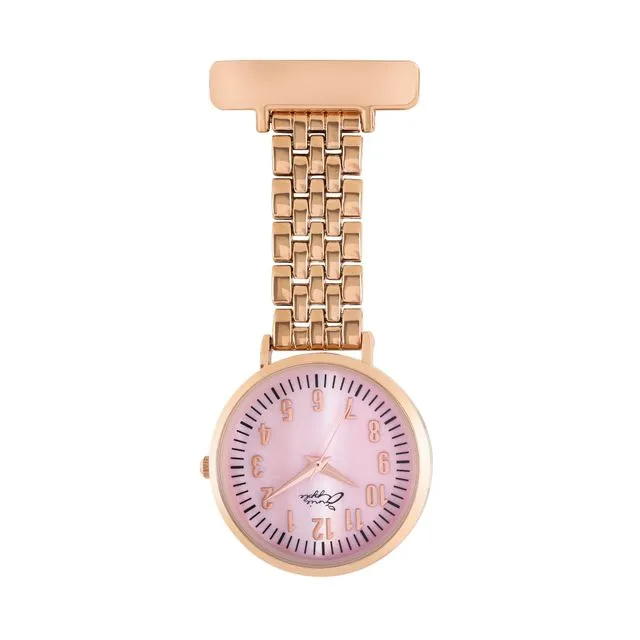 Aurora Pink Mother of Pearl /Rose Gold Link Fob 35