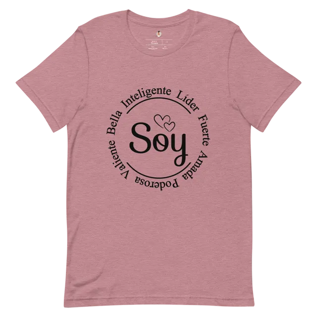 "Soy" T-Shirt Heather Prism Lilac