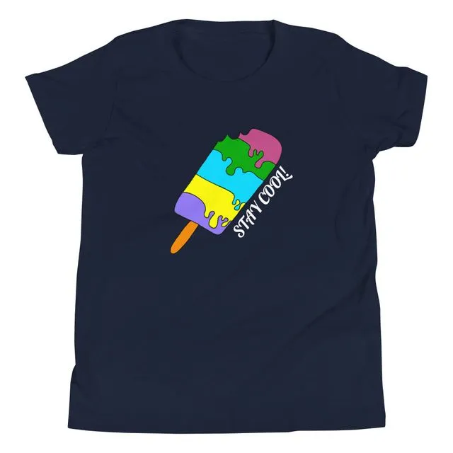 "Stay Cool" Youth T-Shirt Navy