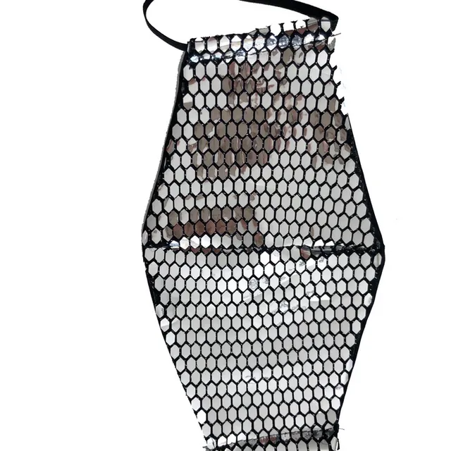 CAT Sequined Mesh - Silver CAT Sequined Mesh