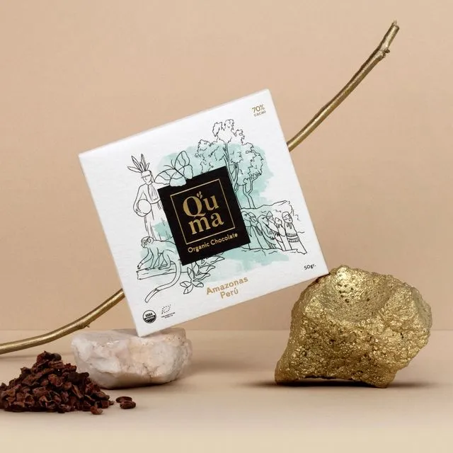 Q´uma Peruvian Chocolate Origin Collection - Amazonas 75% Cacao