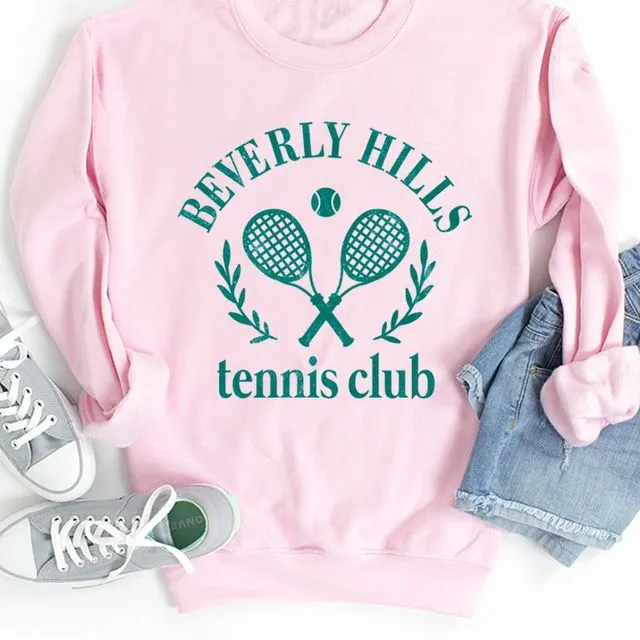 BEVERLY HILLS TSS2835K -ENNIS CLUB Graphic Women Sweater Packaged 2-2-2 (SML)